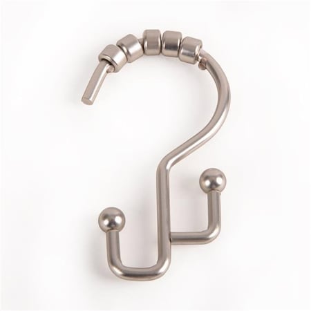 Utopia Alley Utopia Alley Double Roller Shower Hook  Brushed Nickel HK3BN